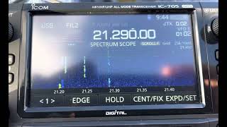 Sudden changes in ionospheric propagation on the 15m amateur radio shortwave band [upl. by Analahs]