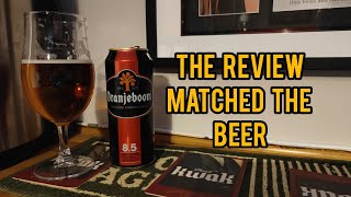 Oranjeboom premium strong beer 85  United Dutch breweries  review No 1147 [upl. by Hyacinthia]