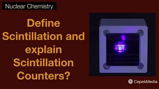 Define Scintillation and explain Scintillation Counter Nuclear Chemistry  Physical Chemistry [upl. by Abramo]