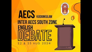 INTER AECS South Zone English Debate Junior 2024 [upl. by Peh507]