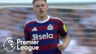 Harvey Barnes pulls one back for Newcastle against Fulham  Premier League  NBC Sports [upl. by Ynattyrb]