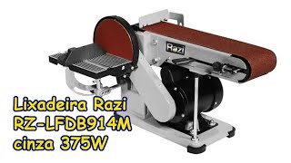 Lixadeira combinada Razi RZLFDB914M cinza 375W  Umboxing [upl. by Ttennaej45]