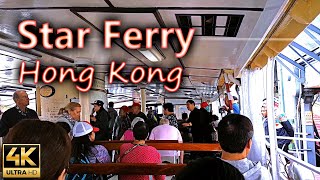 Star Ferry Upper Deck ride from Tsim Sha Tsui to Central  Hong Kong  4K [upl. by Freda41]