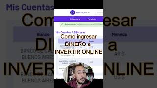 Como Ingresar DINERO a INVERTIR ONLINE Paso a Paso invertironline finanzas inversiones [upl. by Noonan74]