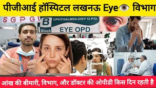 PGI hospital 🏥 Eyeआंख Ophthalmology विभाग की ओपीडी किस दिन रहती हैsgpgi ophthalmologysgpgilucknow [upl. by Etnoel902]