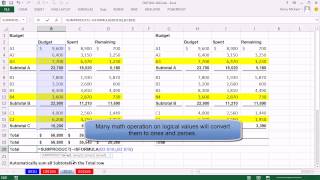 Excel Magic Trick 1012 Automatically Add All Subtotals In A Column 6 Methods [upl. by Ahsimaj]