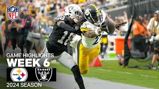 Pittsburgh Steelers vs Las Vegas Raiders  2024 Week 6 Game Highlights [upl. by Ecinert816]