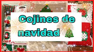 Hermosos Cojines Navideños 🎄 tejidos a gancho y un plus  Hecho a mano crochet cojintejido [upl. by Corilla]