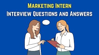 Marketing Intern Interview Questions And Answers [upl. by Jon208]