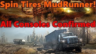 Spin Tires MudRunner Xbox One PS4 and PC Confirmed with NEW Gameplay Screenshots [upl. by Lednyc725]