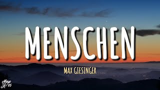 Max Giesinger  Menschen Lyrics [upl. by Reniti]