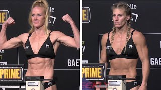 UFC 300 Official WeighIns Holly Holm vs Kayla Harrison [upl. by Longerich]