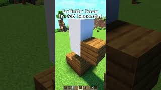 Infinite Snow Farm Tutorial 121 😱 minecraft shorts [upl. by Dixil]