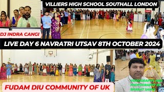 Live Day 6 Navratri Utsav 8th Oct 2024 Southall London fudamdiucommunityofuk [upl. by Nutter]