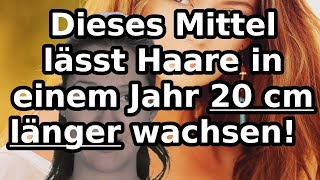 Dieses Mittel lässt Deine Haare in einem Jahr 20 cm länger wachsen – Erfahrungsbericht [upl. by Ecnatsnoc]