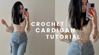 a crochet cardigan tutorial [upl. by Estus981]