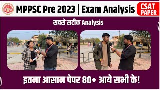 MPPSC Pre 2023 CSAT Paper Analysis  MPPSC Pre 2023 Exam Analysis  MPPSC 2023 Exam Analysis [upl. by Adnuahs]