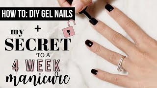 Gel Manicure at Home on Natural Nails  SECRET to long lasting polish [upl. by Ainak570]