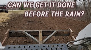 Grading And Seeding Cleared Land With A Skid Steer [upl. by Cole]