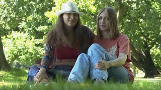 Freed Russian artist and her partner start life anew in Germany [upl. by Nosreme]