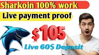 sharkoin money earn per day 10 dollars earning [upl. by Lleinnad724]