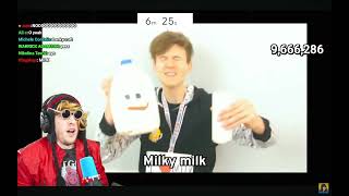 kreekcraft listens to milky milk again [upl. by Notgnirra]