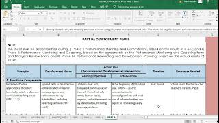 IPCRF Part 4 DEVELOPMENT PLANS 2022  2023 [upl. by Ainar]