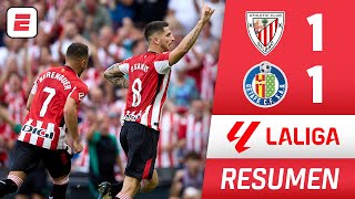 ¡REGRESÓ LA LIGA Athletic Club empató 11 vs Getafe Nico Williams OVACIONADO  Resumen  La Liga [upl. by Pembrook850]