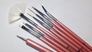 How To Use Your Nail Art Brushes  Winstonia Nail Art Brushes Review [upl. by Nahshu]