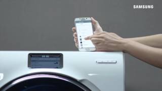 Samsung Crystal Blue  How To Connect your washing machine to WiFi [upl. by Rhoda]