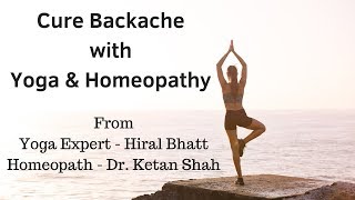 Backache Treatment कमर दर्द by Yoga Expert  Hiral Bhatt amp Homeopath  Dr Ketan Shah [upl. by Alekim]