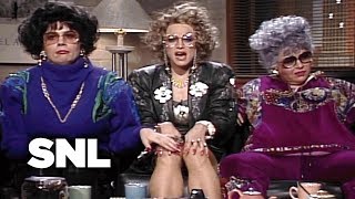 Coffee Talk Liz Rosenberg and Barbra Streisand  SNL [upl. by Nosneb]