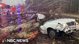 Monster storm system sparks deadly tornado outbreak in Gulf Coast and Southeast [upl. by Sherri]