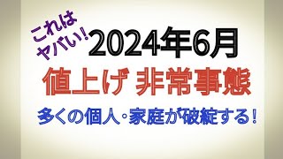 2024年6月 値上げ 非常事態 [upl. by Varion]