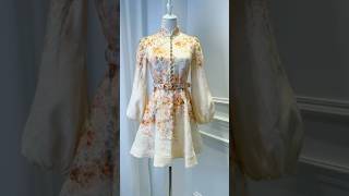 Rococo floral palace style Mini dress how beautiful❤️👗 ﻿ 2024zimdress24fallfashionwedding ﻿ [upl. by Phelgen294]