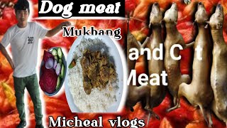 Dog meat 🐕🐕🐕 Mukbang Micheal vlogs [upl. by Nickles968]