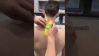 Kinesiology Tape provides support and pain relief to relieve neck strain soreness and stiffness [upl. by Seilenna]