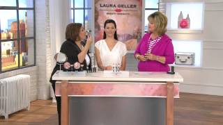 Laura Geller Color Brilliance Lustrous Lipstick Trio with Carolyn Gracie [upl. by Ahsiemal70]