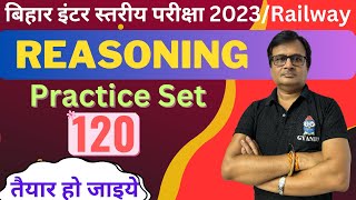 Practice Set 120  Reasoning  BSSC Inter Level bssc reasoning gyantu [upl. by Paris]