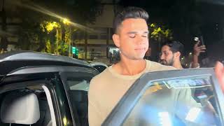 Arjun Tendulkar Spotted at Bandra Bastin  Exclusive Footage arjuntendulkar bandra sportsnews [upl. by Mixie]