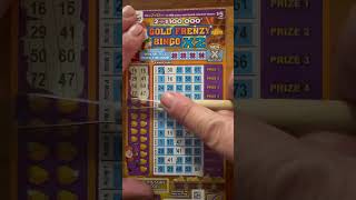 🌟GOLD FRENZY BINGO X2 🌟 shorts scratchofftickets lottery casino [upl. by Terina]