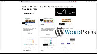 Nextjs  WordPress Load Posts with Featured Image and View Single Page [upl. by Erasmo]