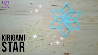 Kirigami StarHow to make easy kirigami paper star [upl. by Loredo]