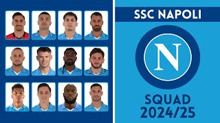 SSC Napoli Full Squad For Season 202425  Napoli  Roster Insight [upl. by Todd]