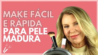 Maquiagem Rápida Para Pele Madura Fácil Natural e Elegante [upl. by Meisel]