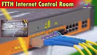 FTTH Internet Service Provider Control Room  Optical Line Terminal OLT  Anbu Tech [upl. by Peppi457]