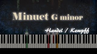 HandelKempff  Minuet G minor  Piano Tutorial [upl. by Dlanigger257]