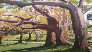 Andrew Hamilton Plein air Canada watercolour paintings [upl. by Balduin]