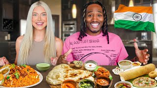 TRYING INDIAN FOOD FOR THE FIRST TIME [upl. by Ahsiekel124]