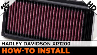 Harley Davidson XR1200 HD1208 Air Filter Installation [upl. by Marven]